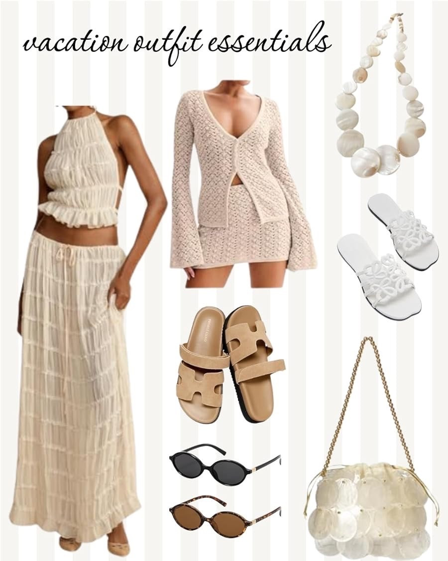 Vacation outfit essentials! ✨

Summer outfit, spring outfit, beach outfit, vacation outfit, neutrals

#LTKgrwm #LTKTravel #LTKootd