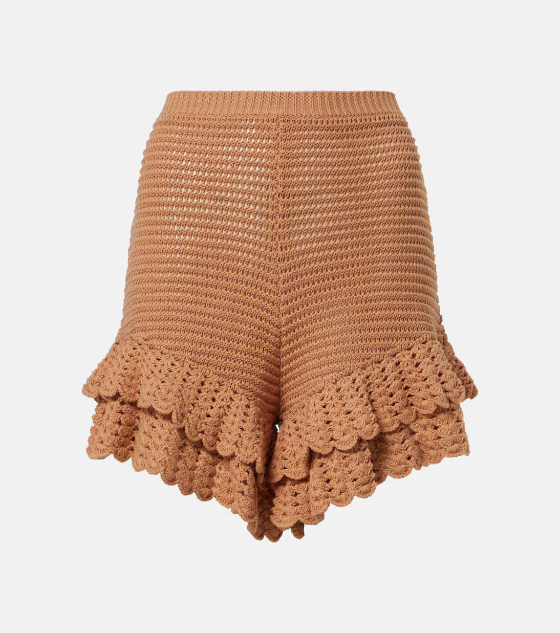 Ruffled crochet cotton shorts | Mytheresa (US/CA)