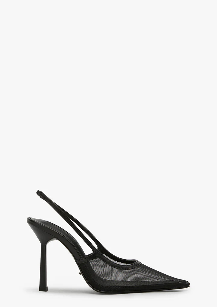 Glide Black Nylon Heels | Heels | Tony Bianco USA | Tony Bianco US
