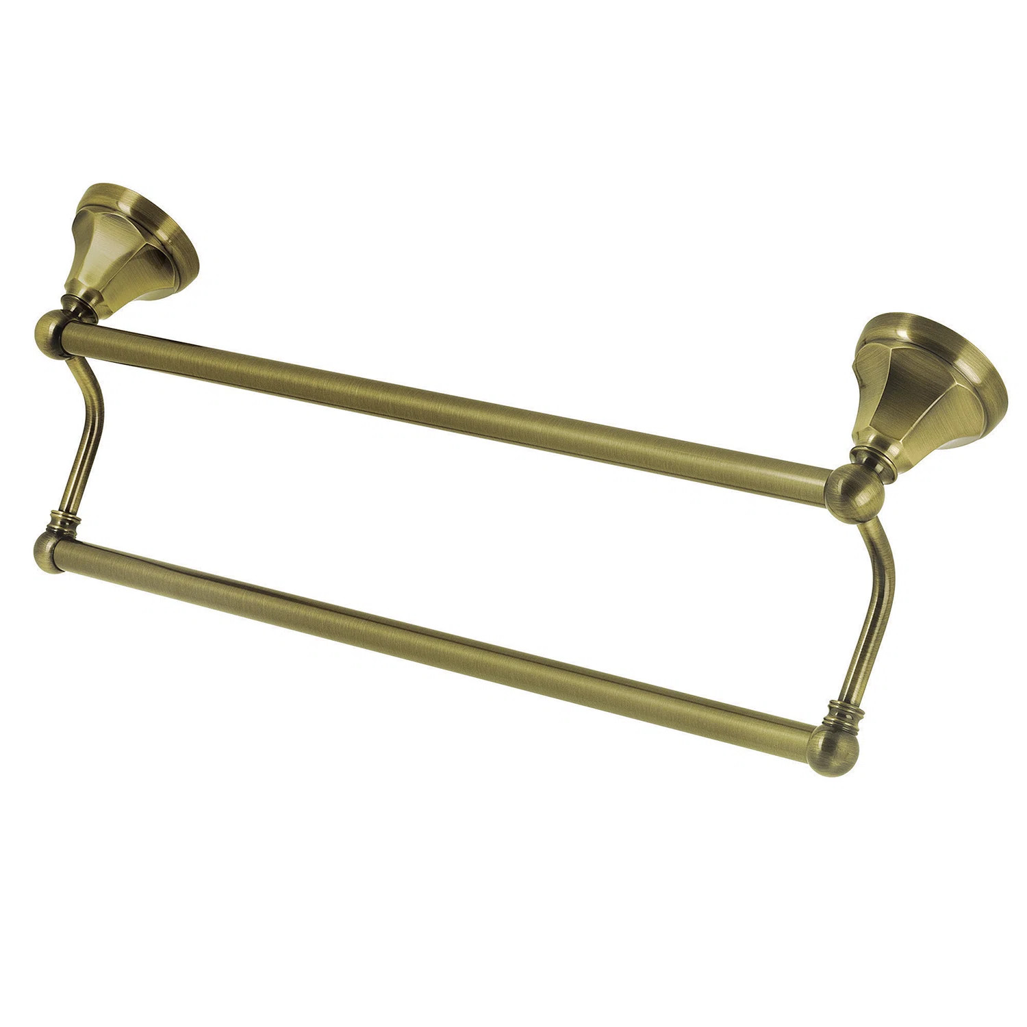 Kingston Brass Metropolitan 24-Inch Dual Towel Bar BA4813PB | Wayfair North America