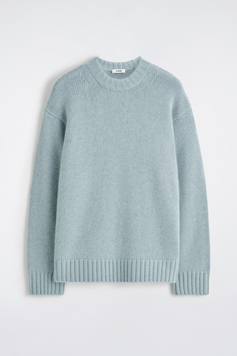 Chunky Pure Cashmere Crew-Neck Sweater | COS (US)