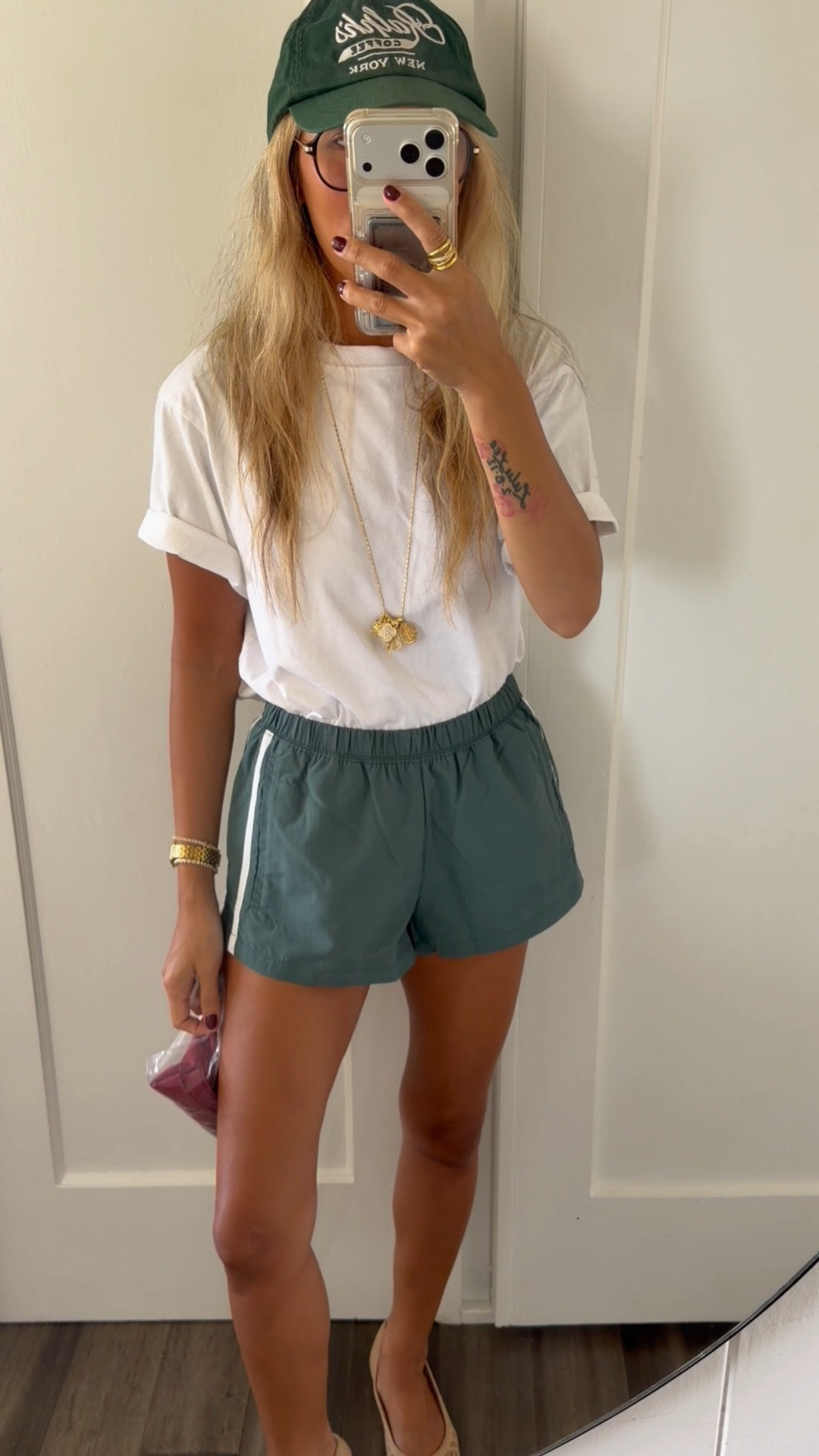 YOU NEED THESE SHORTS. 
XXS shorts, XS TEE. I have it in pink, also posted before this!

#LTKSeasonal #LTKActive #LTKPetite