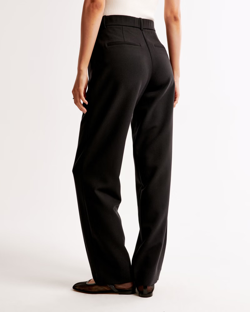 A&F Quinn Tailored Straight Pant | Abercrombie & Fitch (UK)