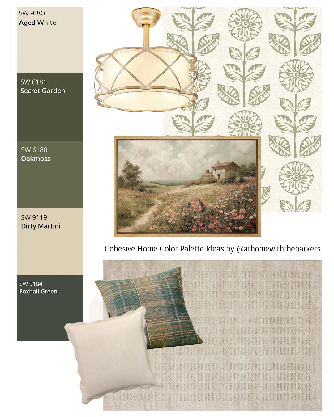 Home decor with green paint colors and accessories. 

 #LTKHome