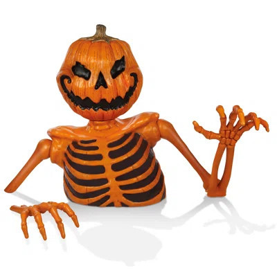 48" Groundbreaking Pumpkin Skeleton - Creepy Outdoor Halloween Decor | Wayfair North America