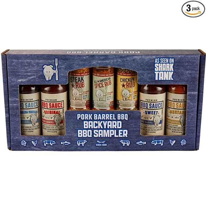 BBQ Fathers Day Gifts for Men - Sauce Spices and Seasonings Sets Gift Packs - Backyard BBQ Pork B... | Amazon (US)