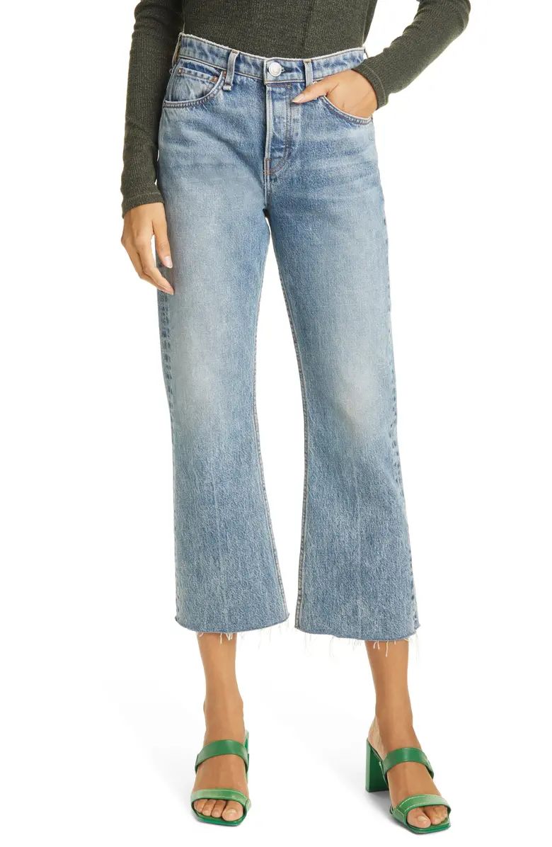 Maya High Waist Crop Flare Jeans | Nordstrom
