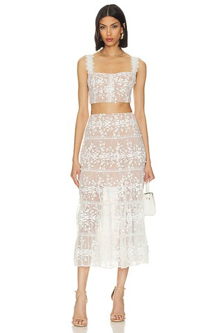 Bronx and Banco Megan Two Piece Set in White from Revolve.com | Revolve Clothing (Global)