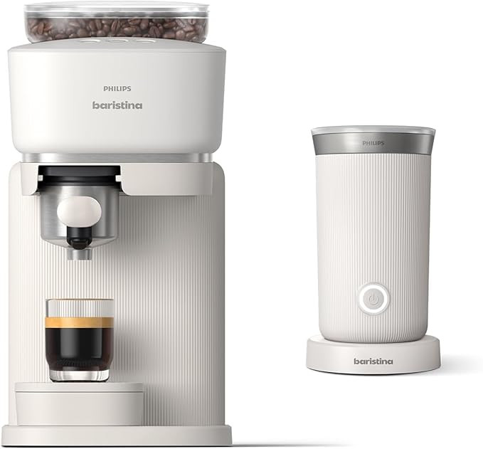 Philips Baristina Espresso Machine+Milk Frother Bundle. Real espresso. Compact coffee machine, po... | Amazon (US)