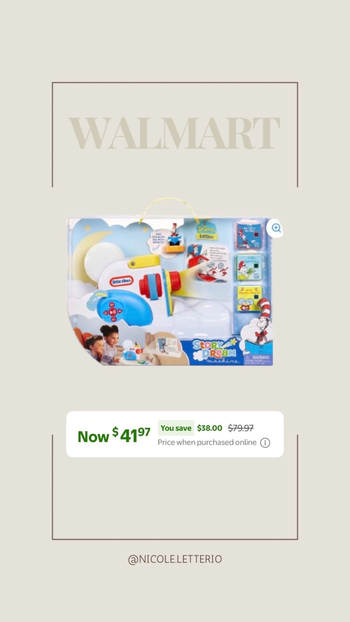 Little Tikes® Story Dream Machine Dr. Seuss Starter Pack on sale at Walmart!!

#LTKholiday #LTKkids #LTKsale