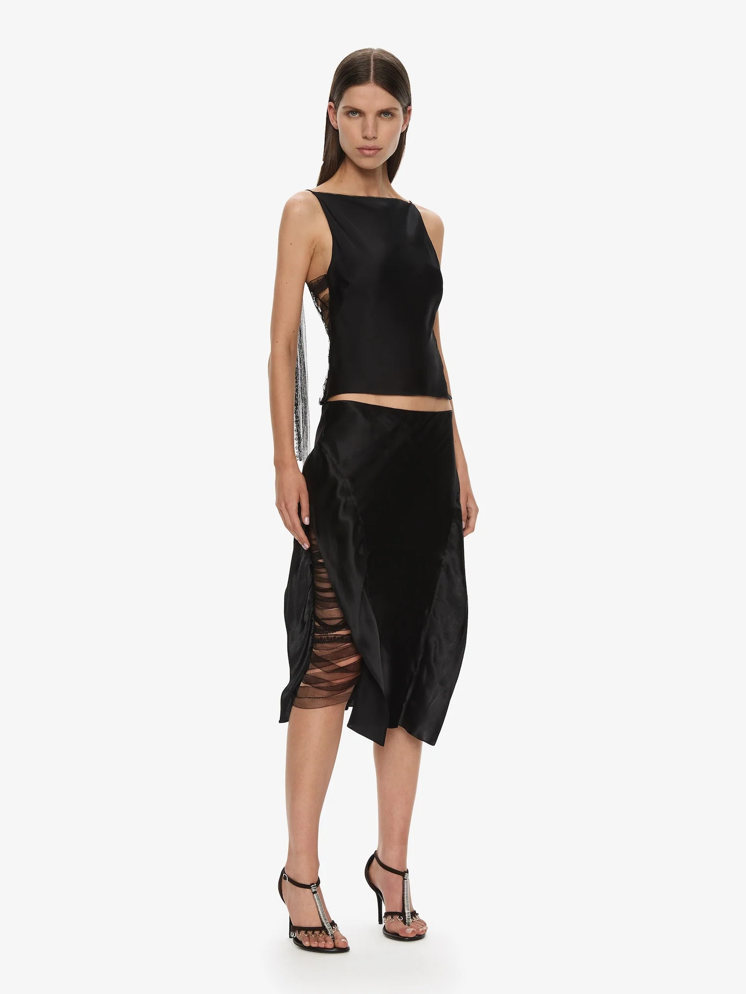 Christopher Esber | Lattice Lace Silk Skirt | Christopher Esber (Global)