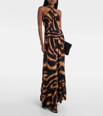 Bedrucktes Cocktailkleid aus einem Wollgemisch | Mytheresa (DACH)