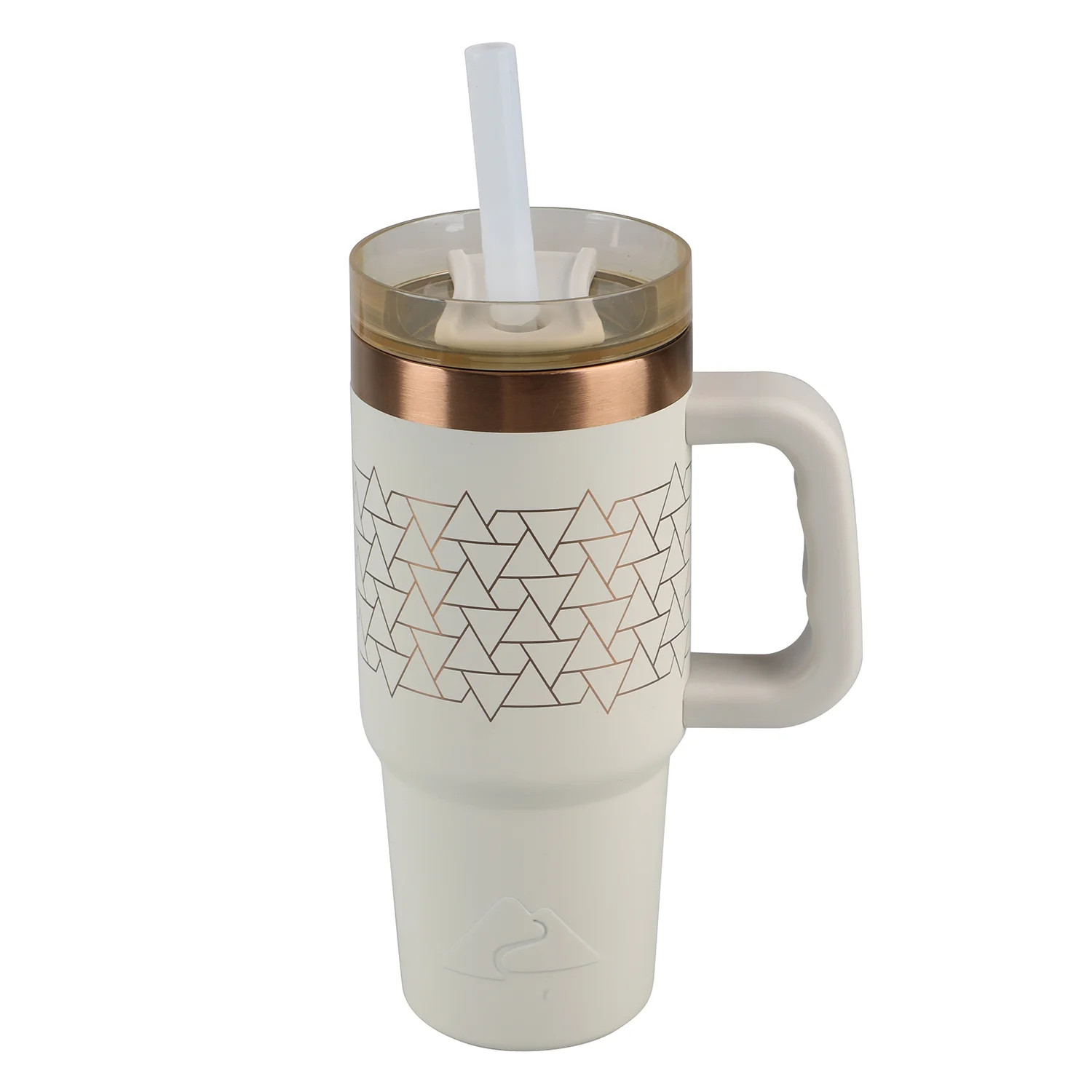Ozark Trail 18 Oz Insulated Stainless Steel Tumbler With Handle, Beige | Walmart (US)