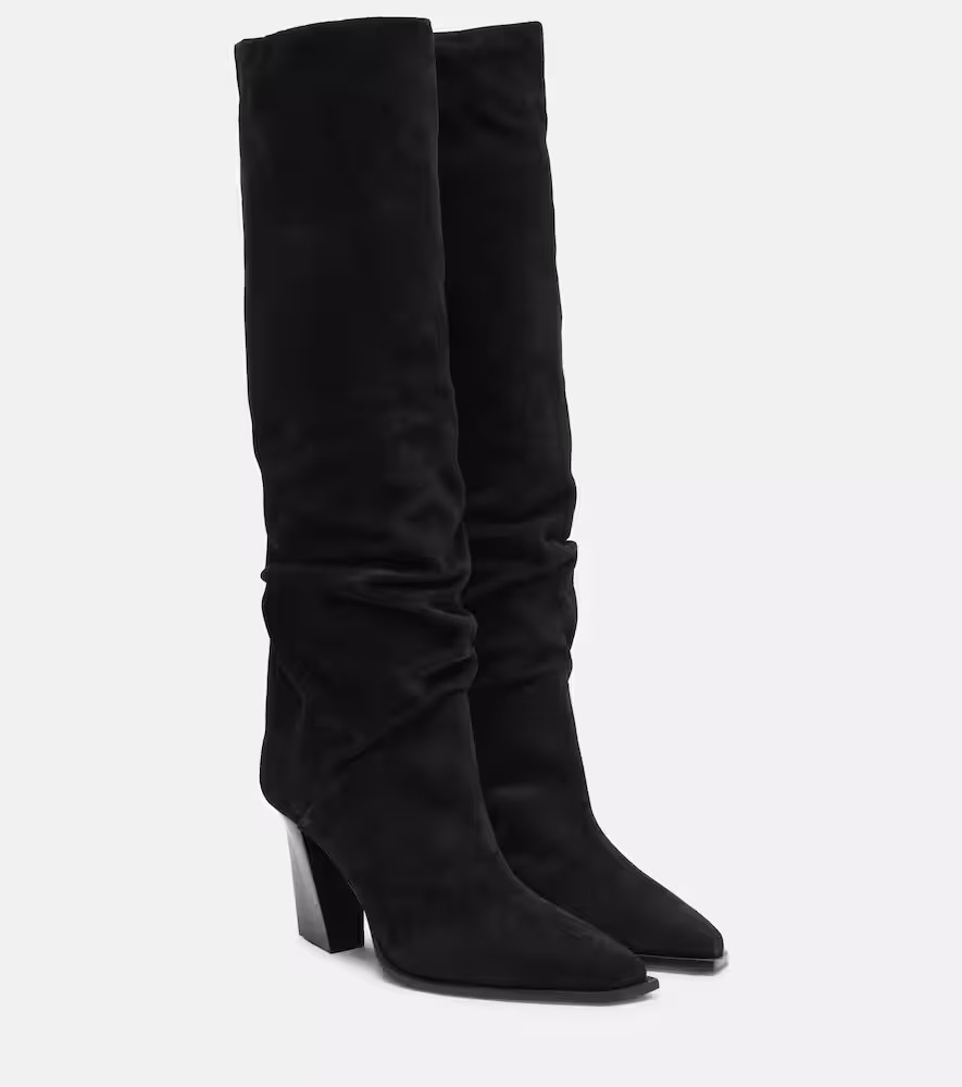 Jimmy Choo Hart 85 suede knee-high boots | Mytheresa (UK)