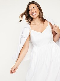 Cotton-Poplin Cami Maxi Swing Dress for Women | Old Navy (US)