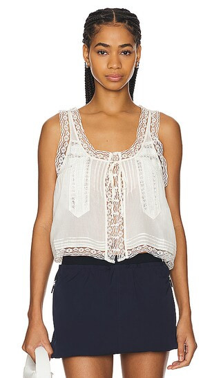 Free People x REVOLVE Evermore Tank in Ivory. - size S | Revolve Clothing (Global)