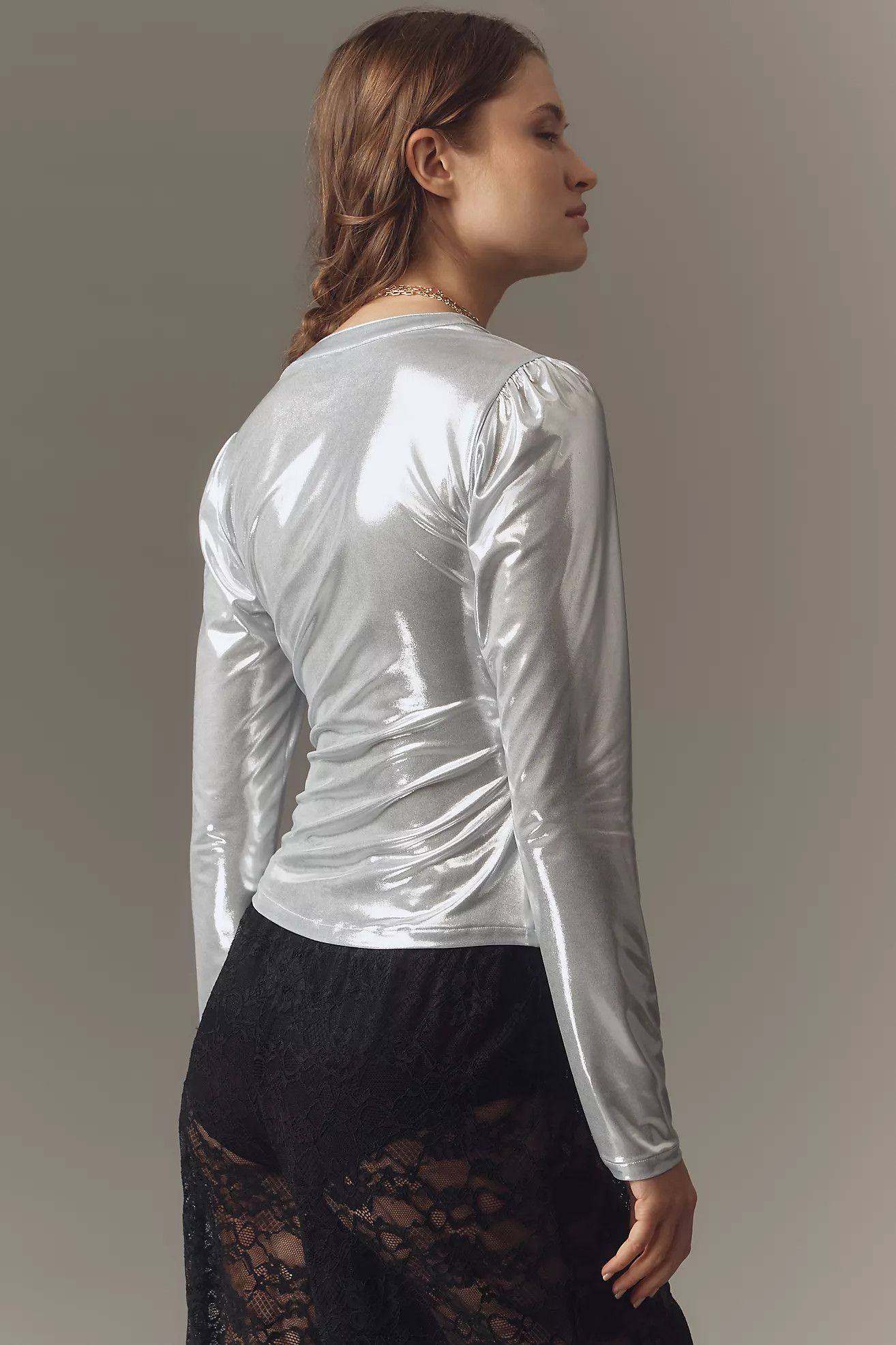 The Nika Shine Buttondown Shirt | Anthropologie (US)