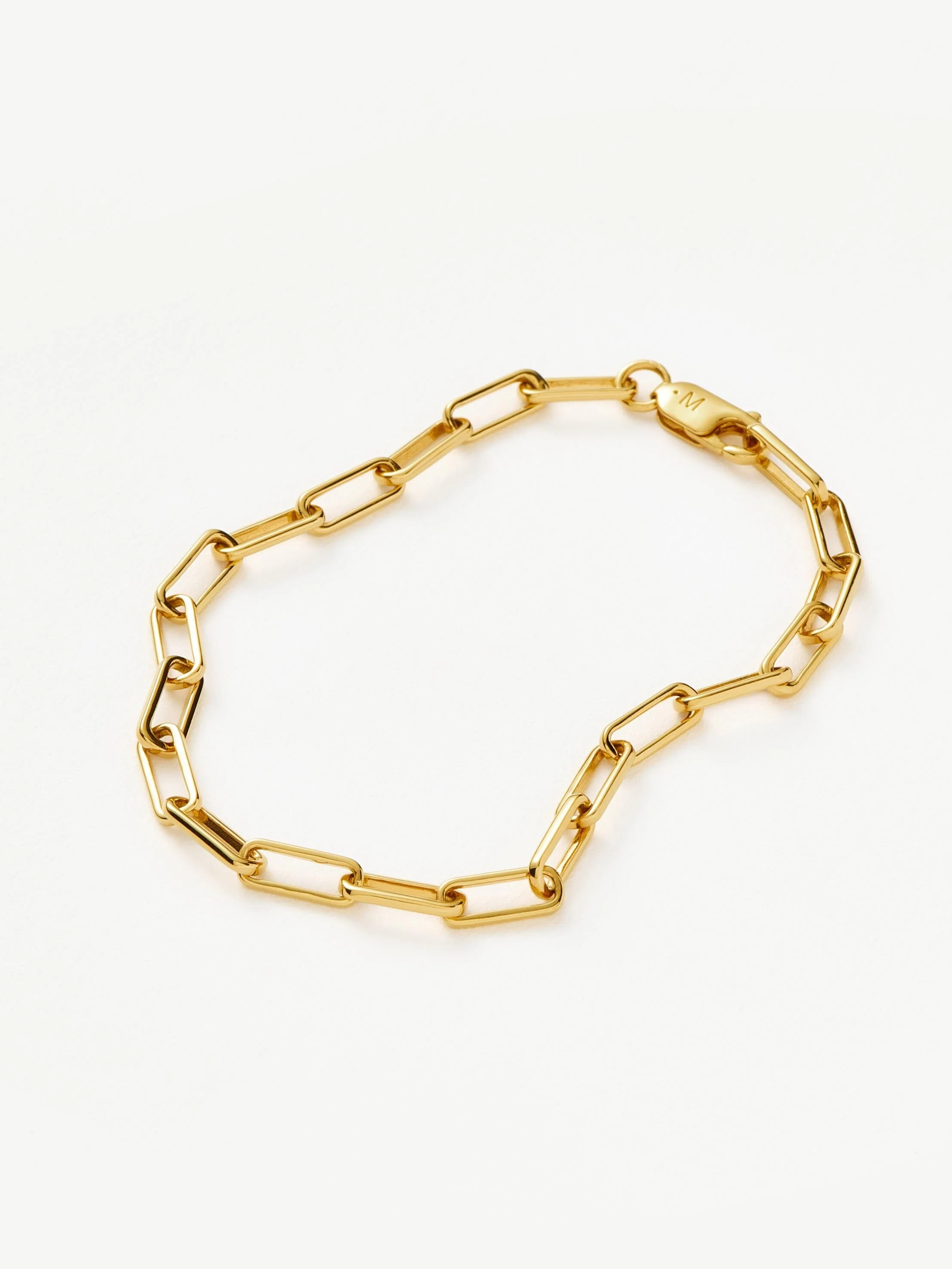 Classic Mini Paperclip Chain Bracelet | 18ct Gold Plated | Missoma UK