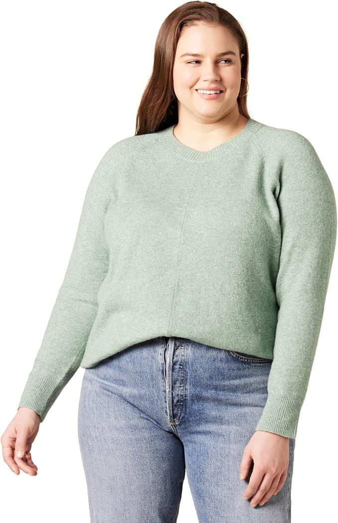 Amazon Essentials Women's Regular-Fit Soft Touch Long-Sleeve Crewneck Sweater | Amazon (US)