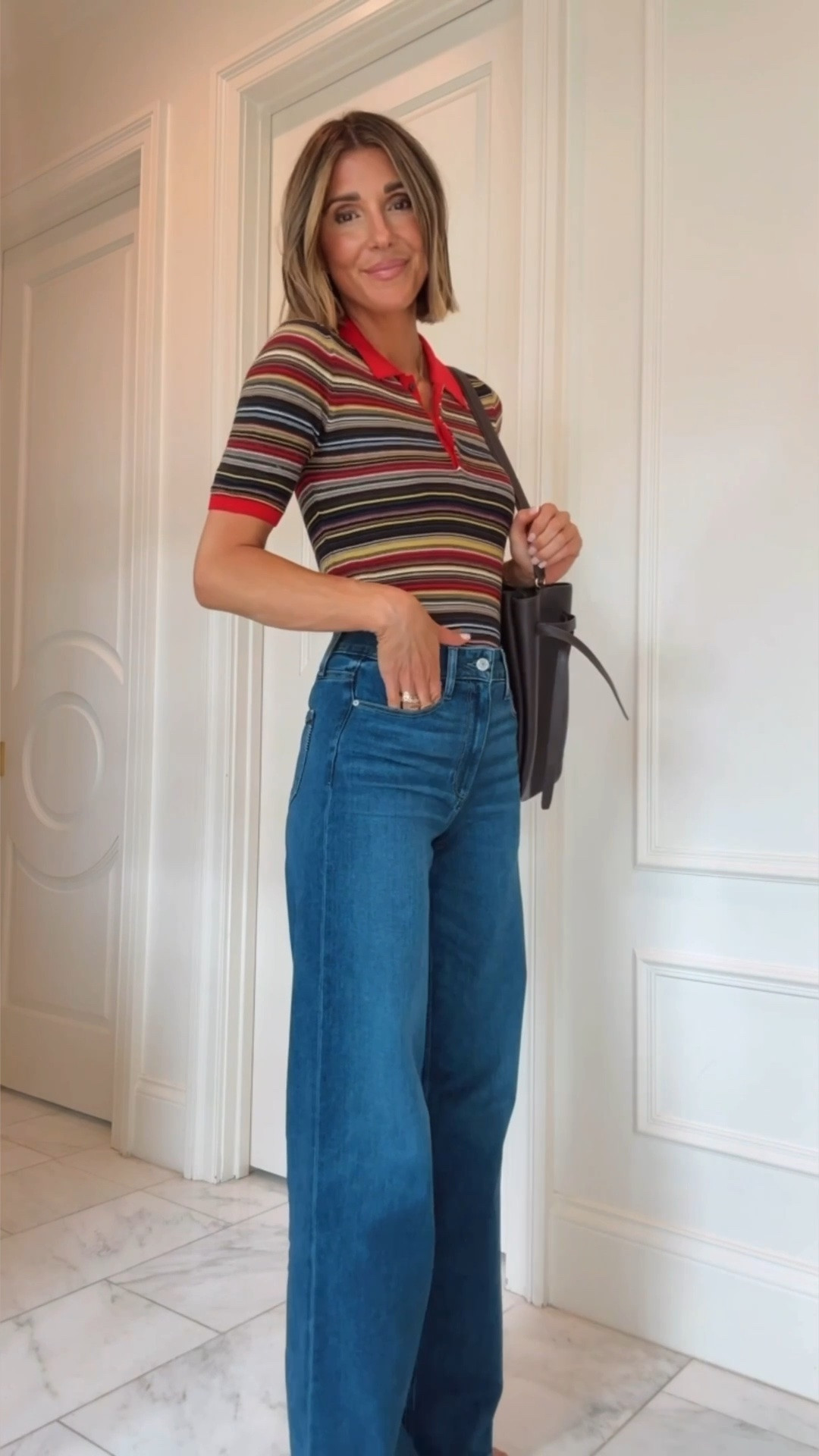 My favorite jeans for fall 🤎 The fit is SO flattering and they’re such an easy pair to dress up or down. Sharing 7 ways to wear them for everything from school drop-off and errands to lunch, date night + fall events.

Fit notes: I’m 5’7” wearing a size 25. Fit TTS.