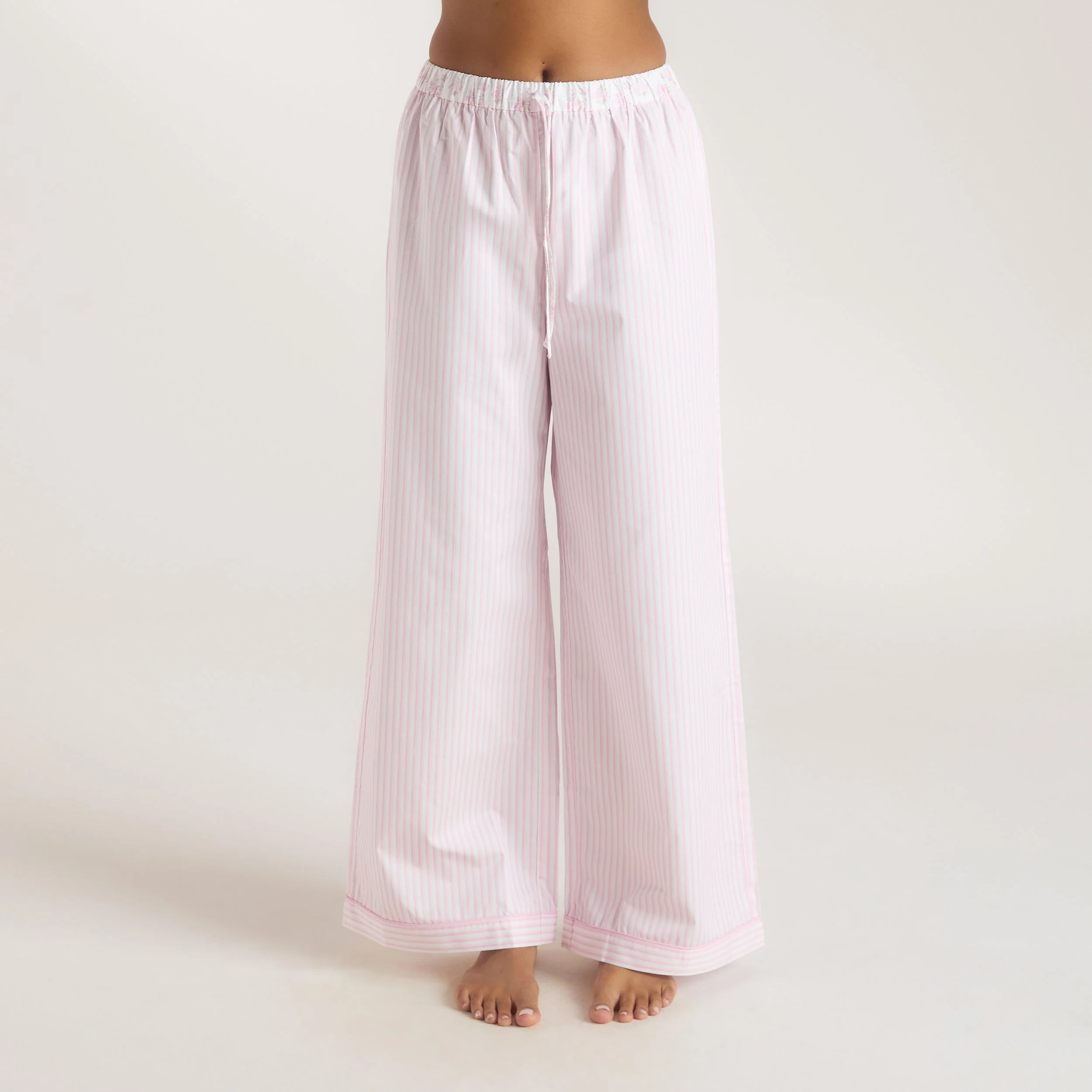 Bloom & Stripe Pajama Pants - Pink | Lounge (US)