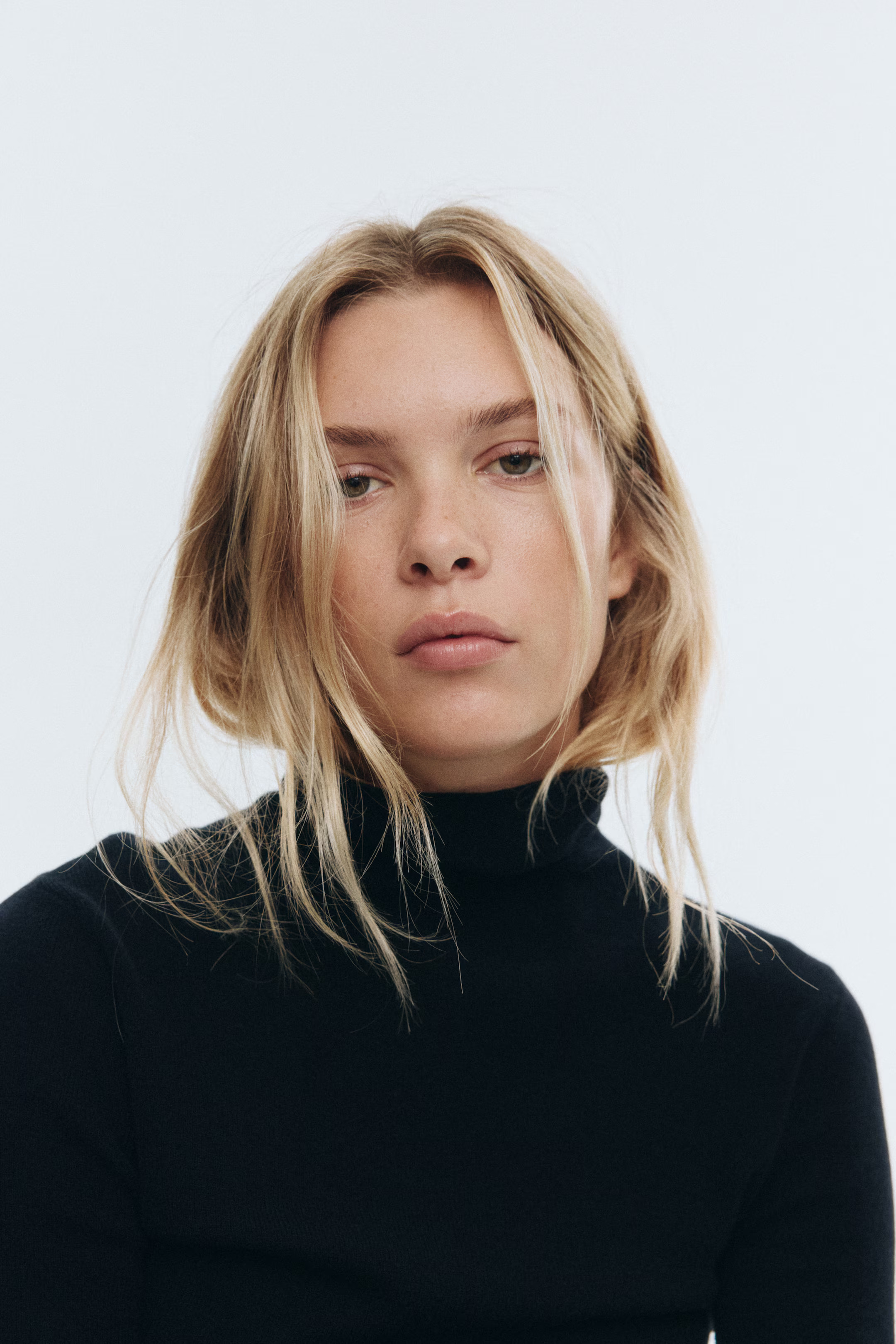 Cashmere-blend polo-neck jumper - Black - Ladies | H&M GB | H&M (UK, MY, IN, SG, PH, TW, HK)