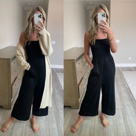 Amazon jumpsuit. I’m 5’7 wearing size small. If in between go up. So comfy! Can be dressed up or down. Comes in more colors 

Follow my shop @steph.slater.style on the @shop.LTK app to shop this post and get my exclusive app-only content!

#liketkit 
@shop.ltk
https://liketk.it/45G8v

#LTKunder50 #LTKFind #LTKstyletip