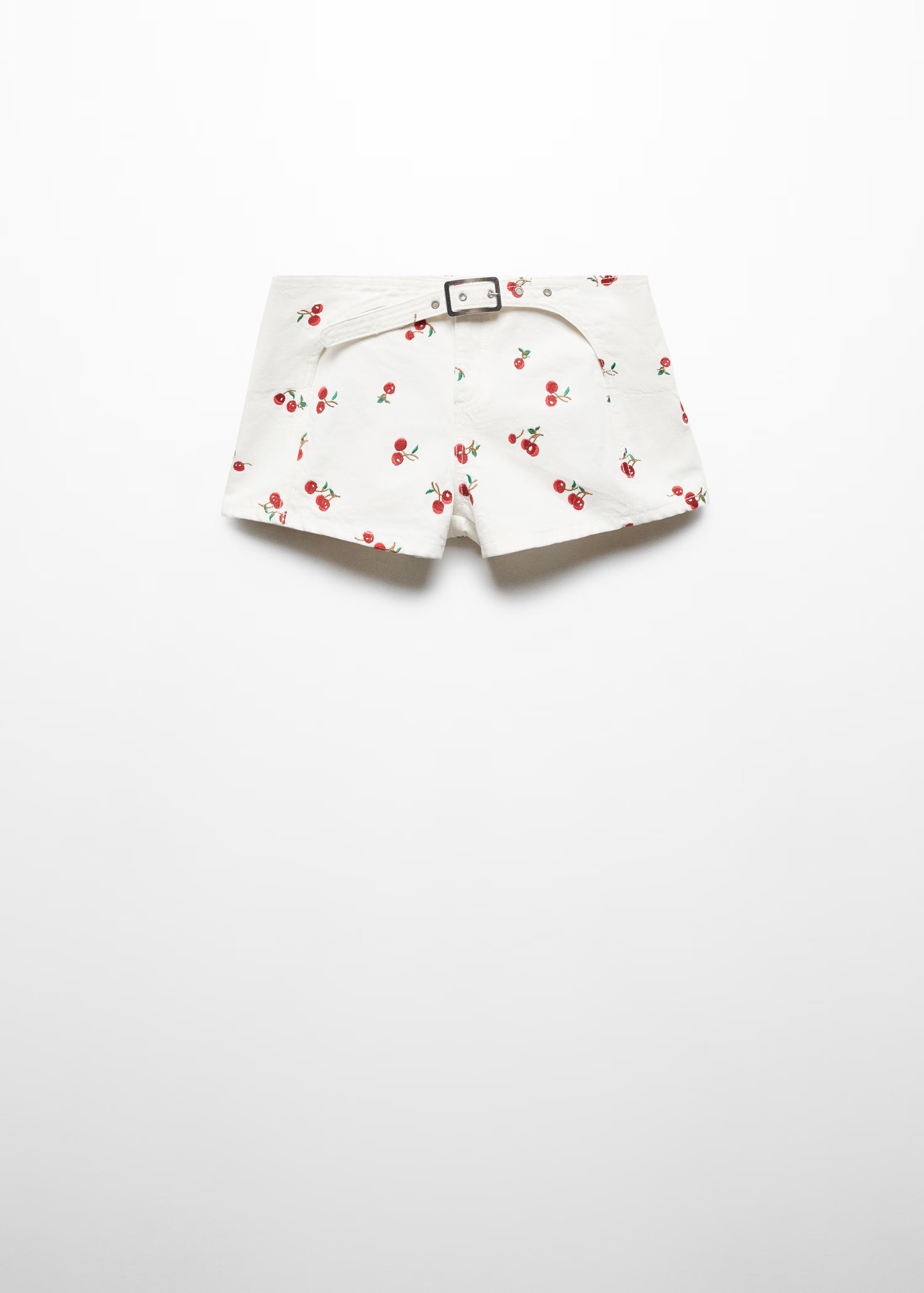 Belted embroidered shorts | MANGO (US)