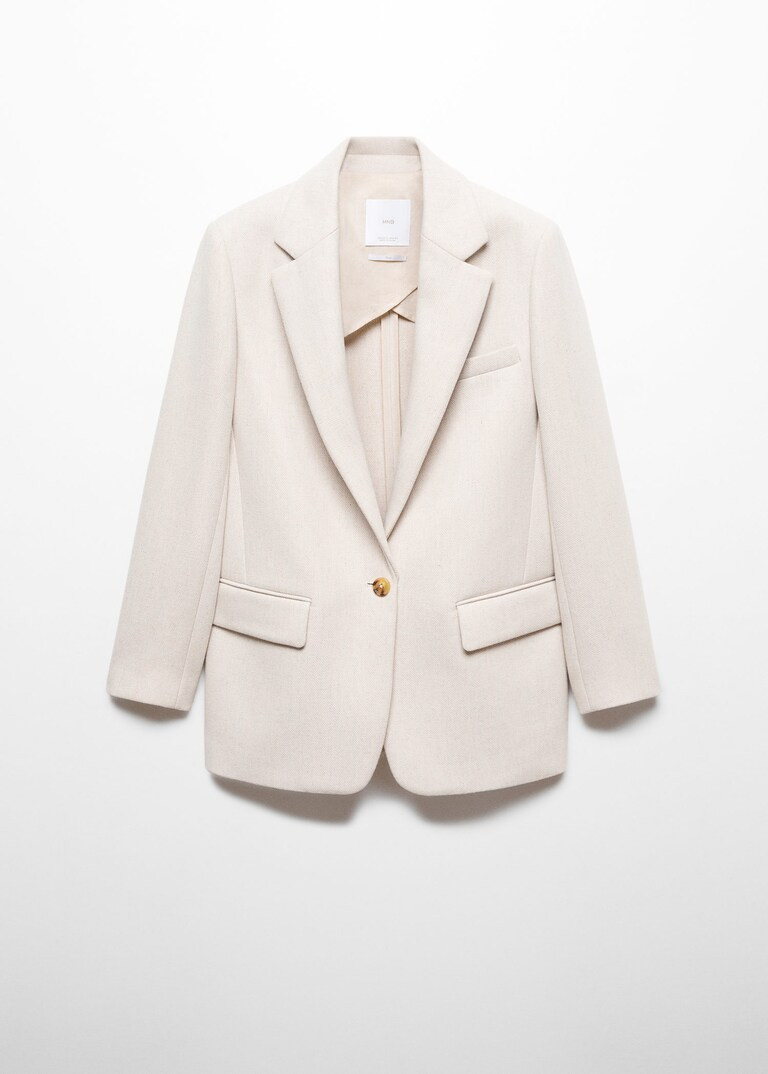 Structured long blazer -  Women | Mango USA | MANGO (US)
