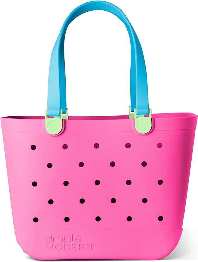 Simple Modern Beach Bag Rubber Tote | Waterproof Extra-Large Tote Bag with Zipper Pocket for Beac... | Amazon (US)