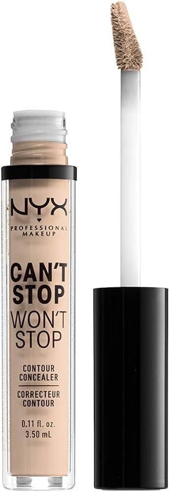 NYX PROFESSIONAL MAKEUP Can't Stop Won't Stop Contour Concealer, 24h Full Coverage Matte Finish -... | Amazon (US)