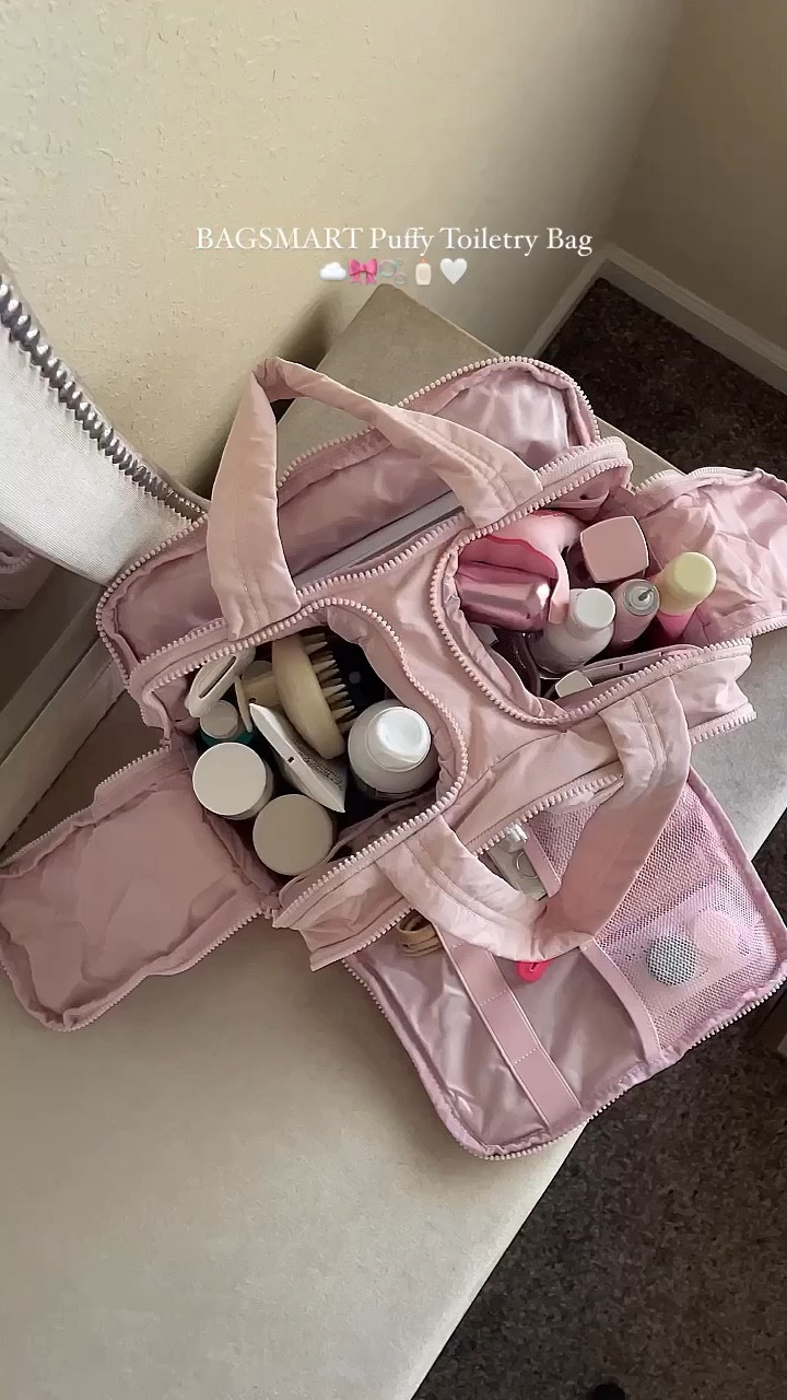 { puffy ❥

• Bagsmart Zora Space Saver 4-in-1 Puffy Multi-Functional Toiletry Bag

Products Featured .. . 
• Nécessaire The Body Lotion 
• UNITE Texturiza Spray 
• AIMIKE Scalp Massager 
•Fine’ry Body Mist - Flower Bed 
• The Skinny Confidential Hot Mess Ice Roller 
**use code TSCPARTNER to save on all TSC products** 
• FUNTOUCH Lighted Travel Mirror 

Amazon Travel Bag . Toiletry Bag . Modern Rez Girl Aesthetic . Native American Content Creator } 

#LTKTravel #LTKVideo #LTKBeauty
