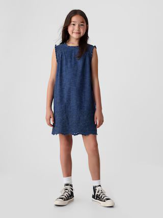 Gap × DÔEN Kids Eyelet Denim Dress | Gap (US)
