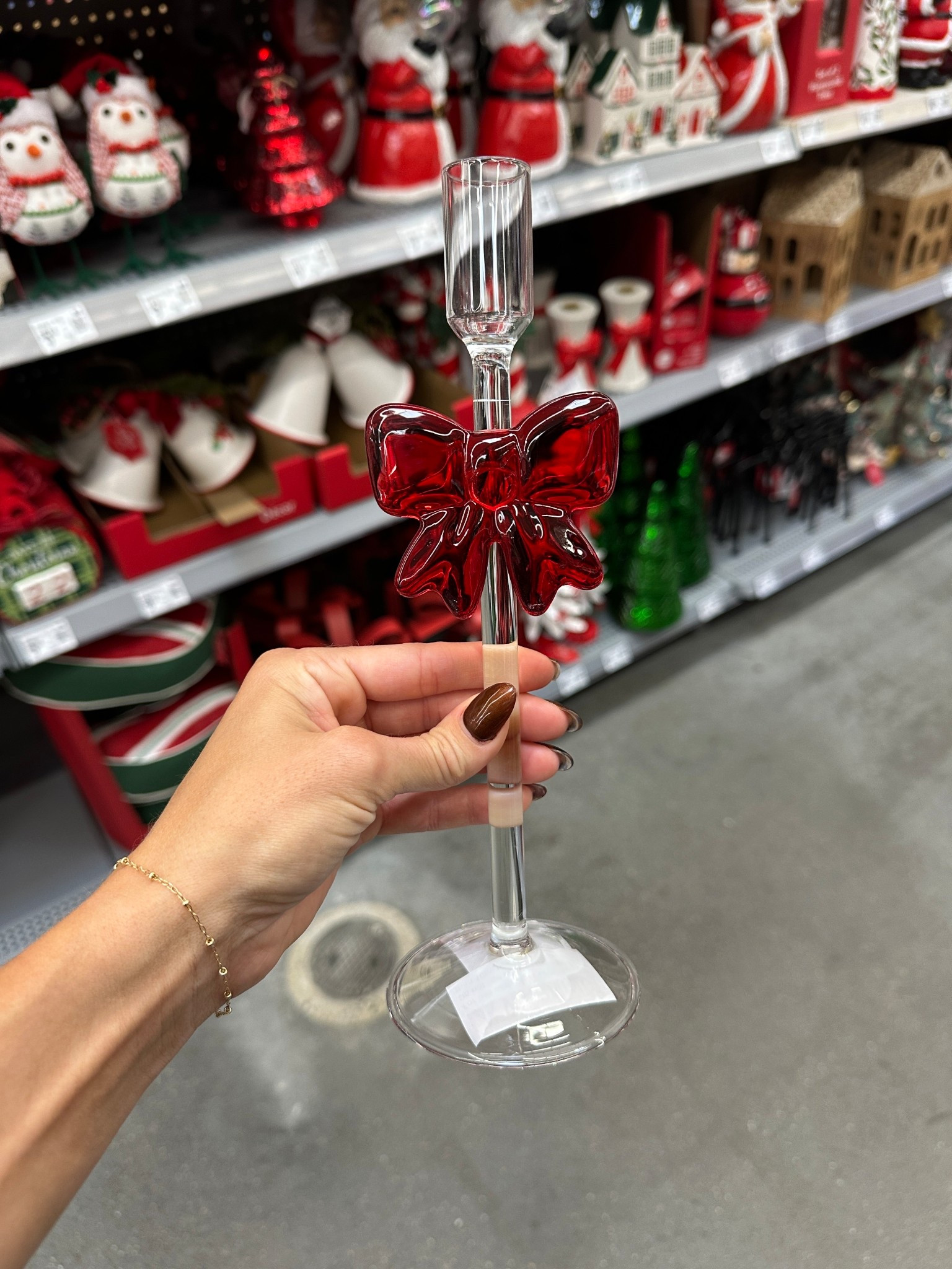 Glass bow candle holders!! #walmartfinds #homedecor 

#LTKHome #LTKHoliday #LTKFindsUnder50