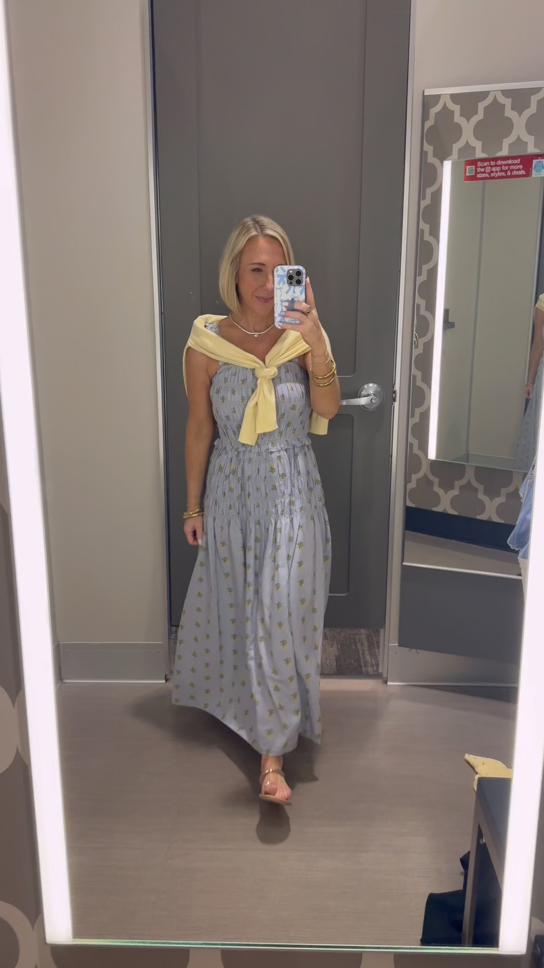 Target - in store try-on. Smocked Maxi A-Line Dress - size XS. 2 colors. Pointelle Button-Down Cardigan - size Small. 2 colors.

 

#LTKSeasonal #LTKOver40