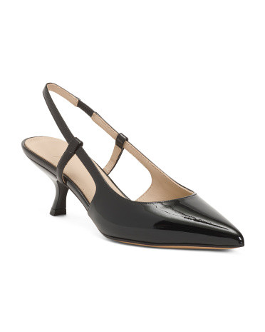 Made In Italy Patent Leather Micro Slingback Heels | TJ Maxx