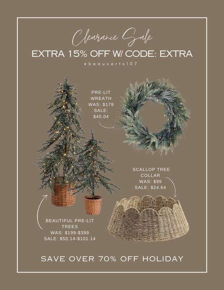 Over 70% off holiday decor! Get an extra 15% off these clearance deals with code EXTRA at checkout 

#LTKhome #LTKstyletip #LTKsalealert