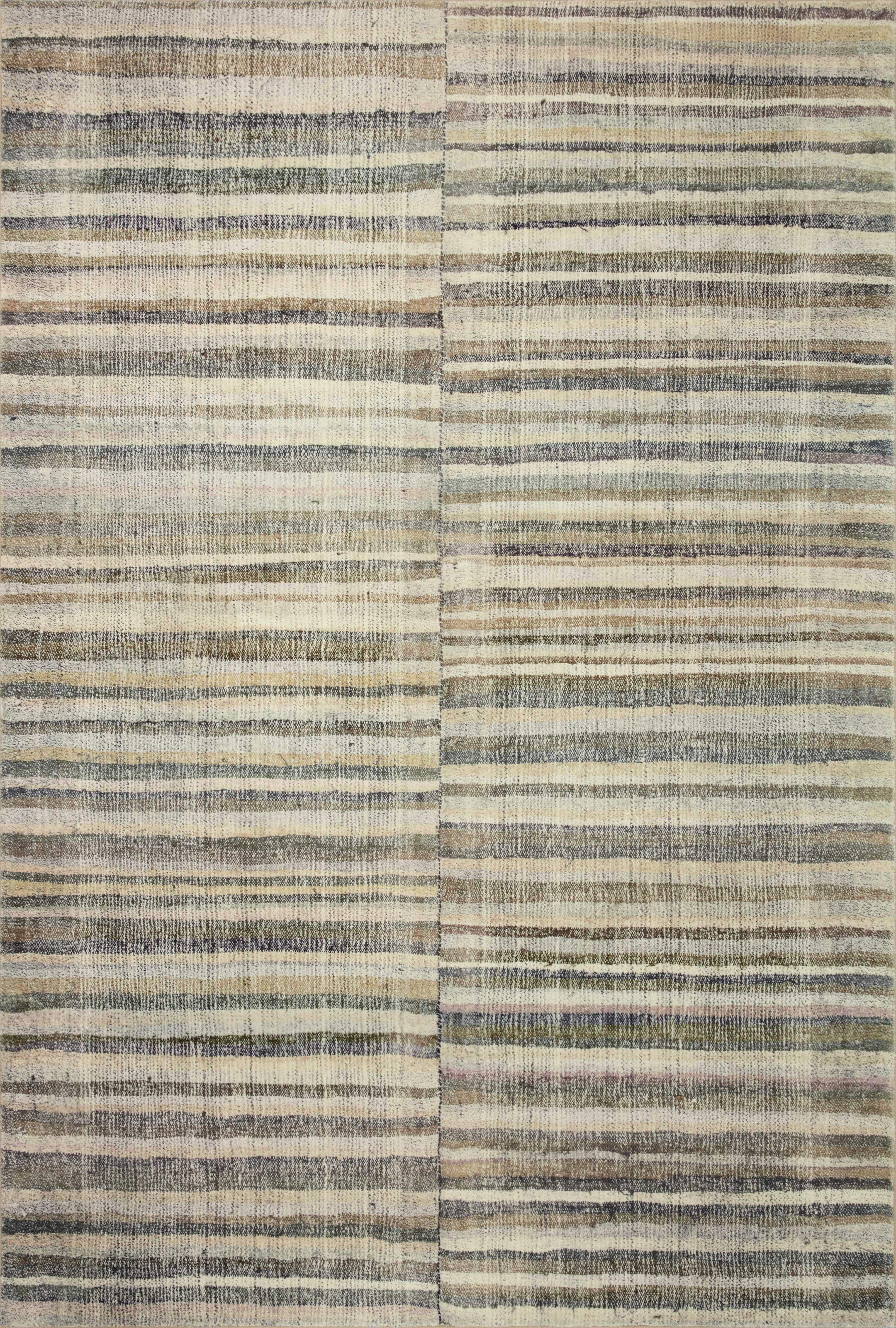 Humphrey Machine Woven / Power Loomed Performance Natural/Moss Rug | Wayfair North America