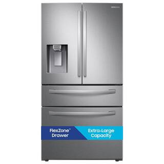 28 cu. ft. Standard Depth 4-Door French Door Smart Refrigerator in Fingerprint Resistant Stainless Steel | The Home Depot