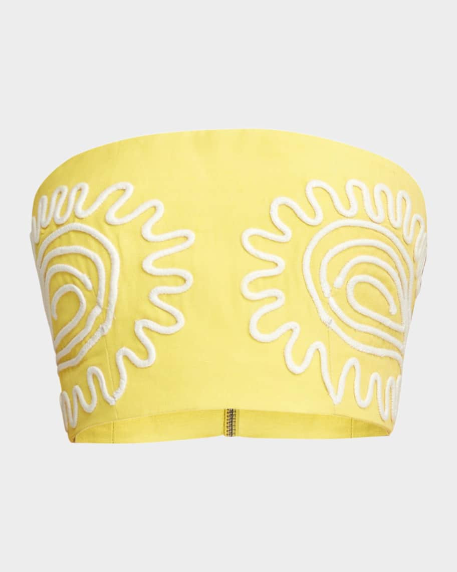 Significant Other Carly Embroidered Strapless Top | Neiman Marcus