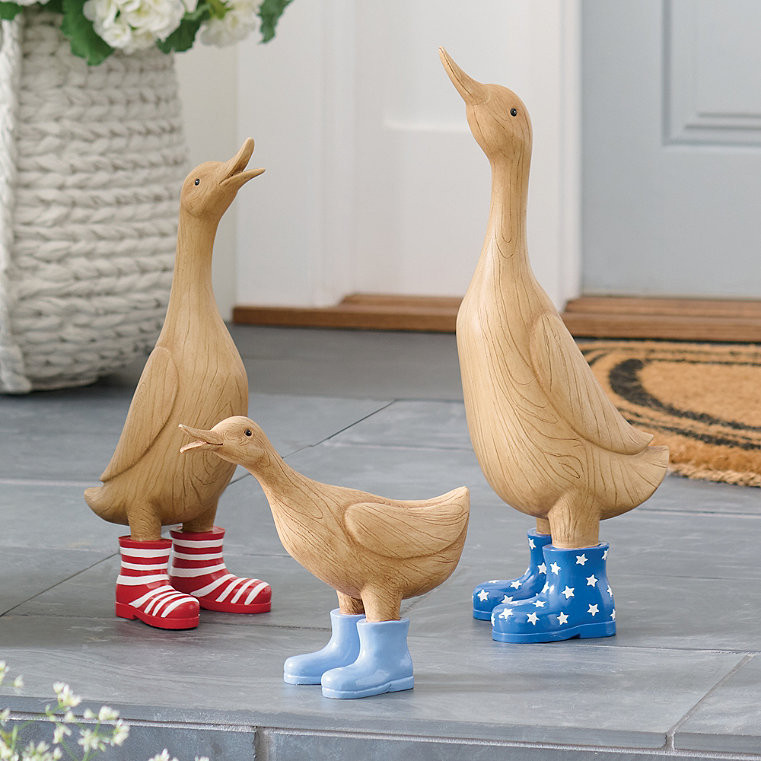 Patriotic Duck Grouping, Set Of Three - Grandin Road | Grandin Road