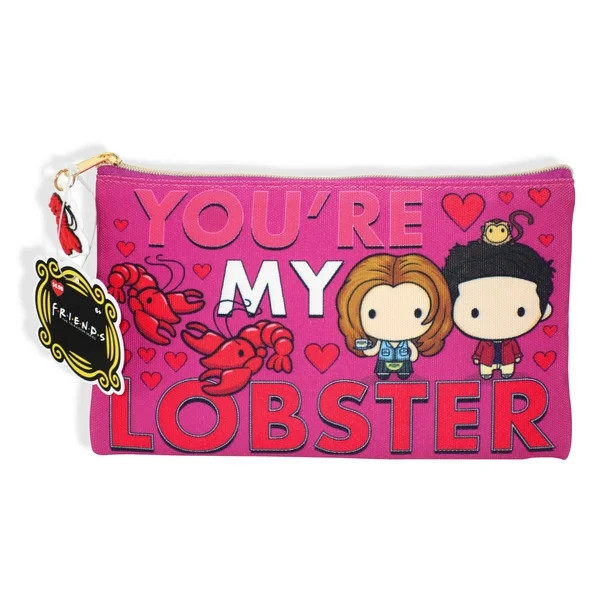 Warner Bros. Friends Valentine's Day Canvas Zipper Pouch, 8 in W x 5 in H, Unisex, Ages 6+ - Walm... | Walmart (US)