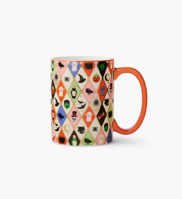 Porcelain Mug - Halloween Argyle | Rifle Paper Co.