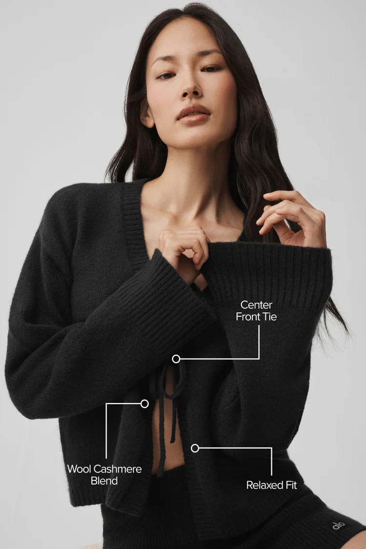 Wool Cashmere New Class Tie Cardigan | Alo Yoga (US)