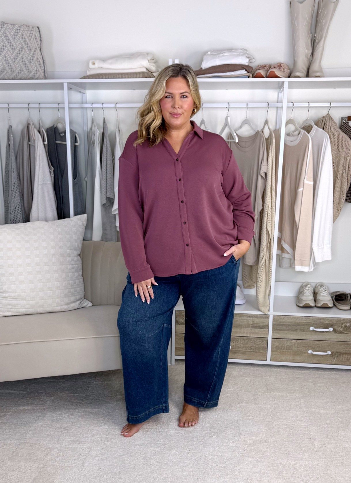 Spanx sale!! Use code LTK20 on full priced items! Ends on 9/26! Wearing a size 2X. Plus size, outfit inspo, fall fashion, denim, apron belly @Spanx #spanxpartner

#LTKSeasonal #LTKPlusSize #LTKMidsize