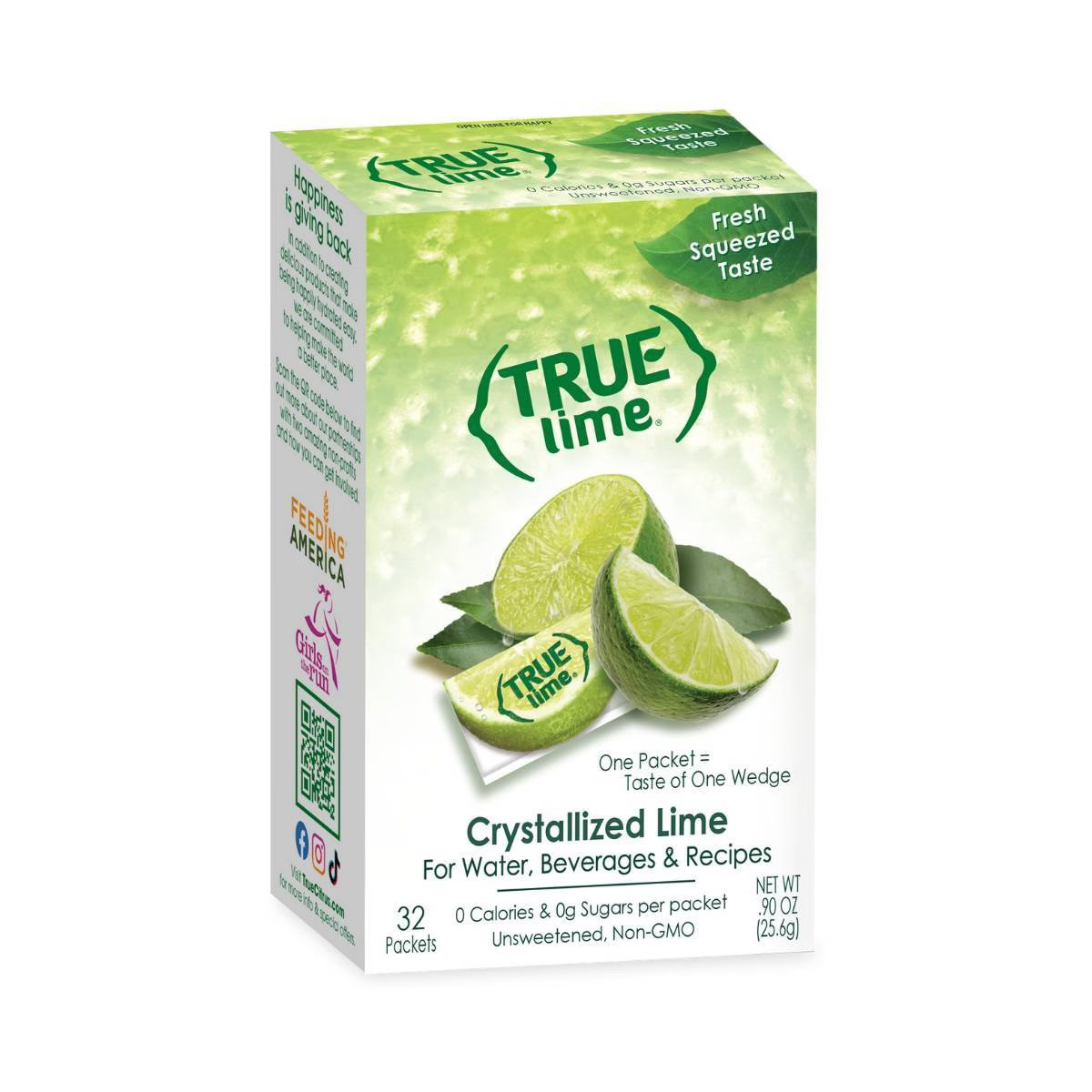 True Lime crystalized lime Flavored Water - 32pk/0.9oz Cans | Target