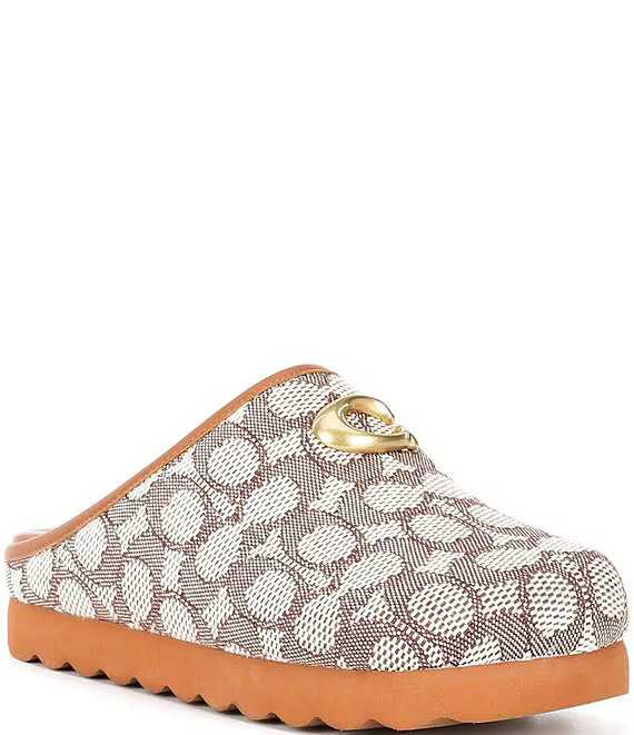Hadley Signature Logo Print Jacquard Clogs | Dillard's