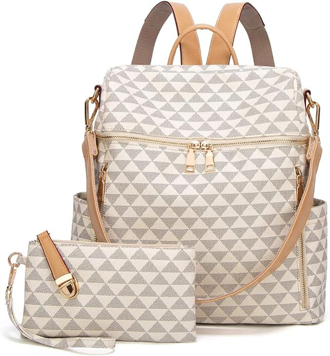 Makes Backpack Purse for Women, PU Leather Travel Satchel Handbag, Convertible Design Bag with Pu... | Amazon (US)