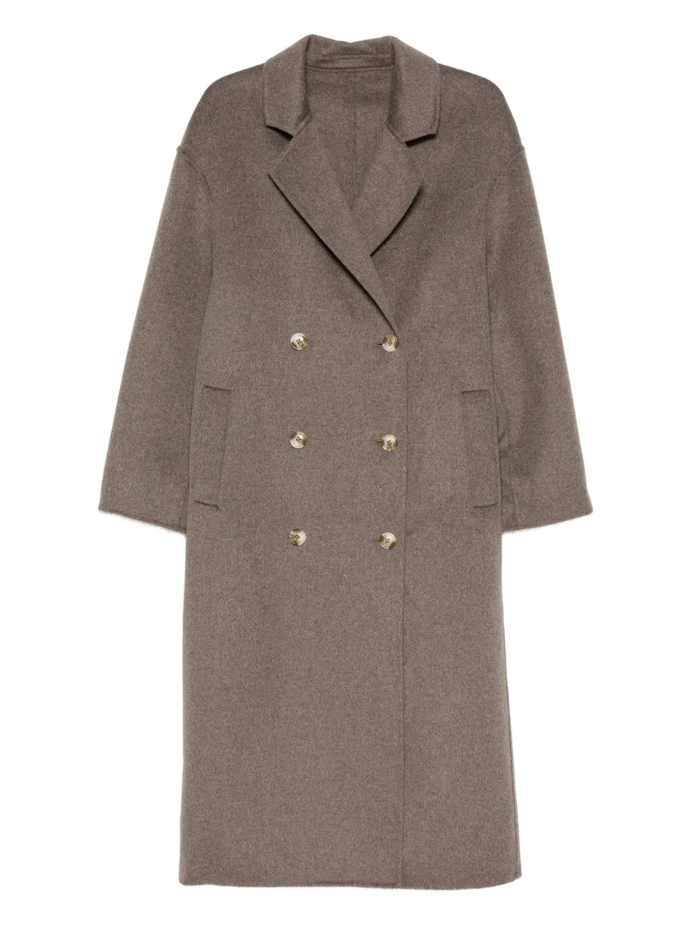 double-breasted wool-cashmere coat | Farfetch Global