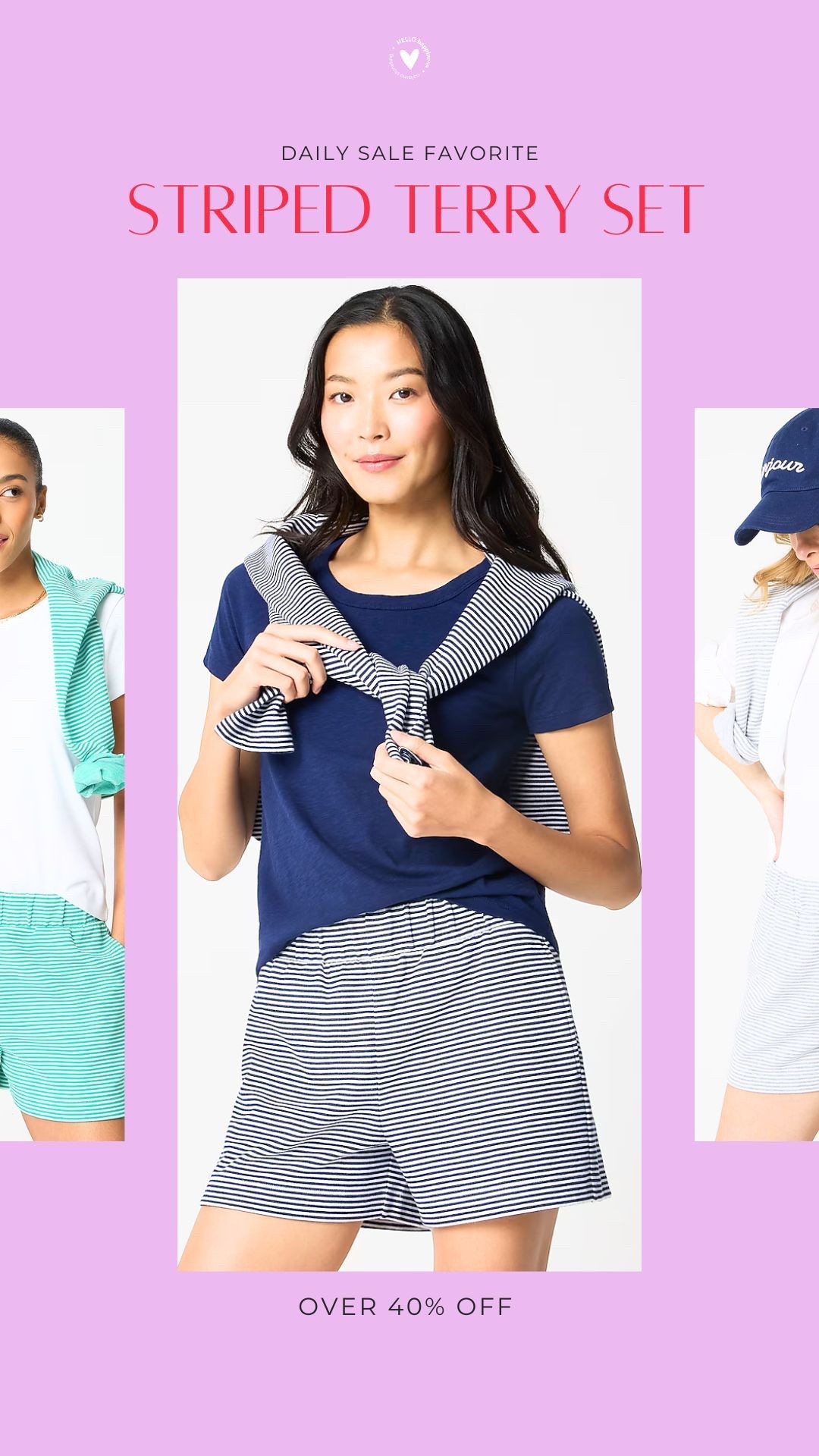 daily sale fav | striped terry set 

#LTKSaleAlert